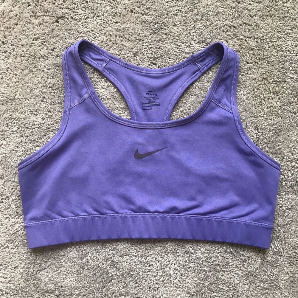 Nike DriFit Purple Sports Bra Size L